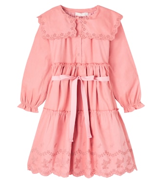 Manola belted embroidered cotton dress | C'era Una Volta