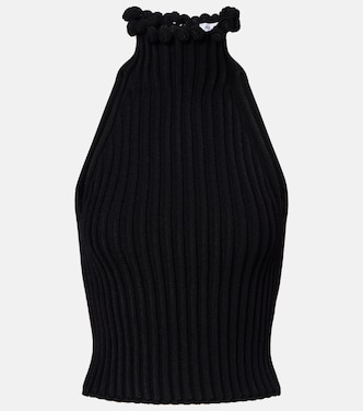 Ribbed-knit turtleneck top | Alaïa