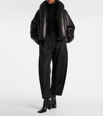 Ribbed-knit turtleneck top | Alaïa