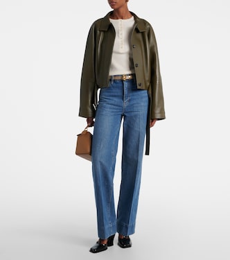 Loose mid-rise wide-leg jeans | Frame