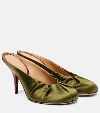 Mules 90 en satin | Dries Van Noten