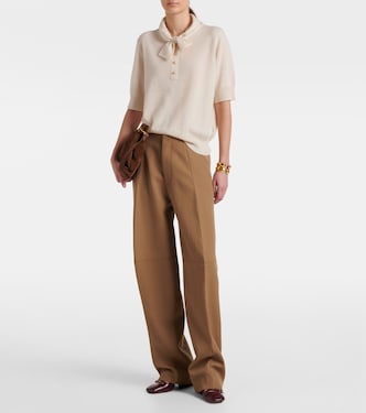 Bow-detail wool and cashmere sweater | Jardin des Orangers