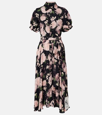 Floral belted shirt dress | Erdem