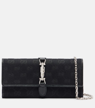 Gucci Jackie GG Canvas wallet on chain | Gucci