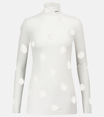 Cutout turtleneck top | Prada