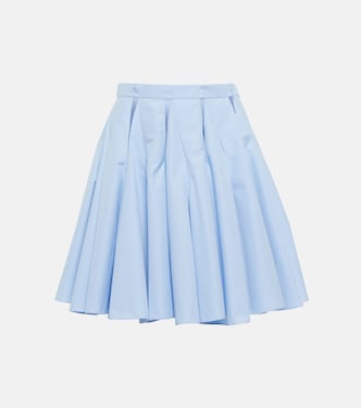 High-rise cutout cotton miniskirt | Alaïa