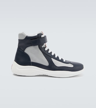 High-Top Sneakers America's Cup mit Leder | Prada