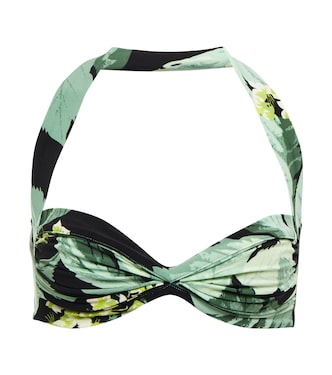 Top de bikini Bill Bra estampado | Norma Kamali
