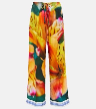 Pantaloni a gamba larga con stampa | Dries Van Noten