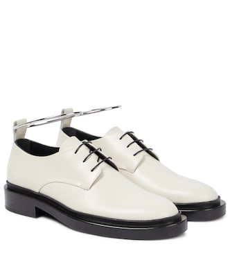 Ring-detail leather Derby shoes | Jil Sander