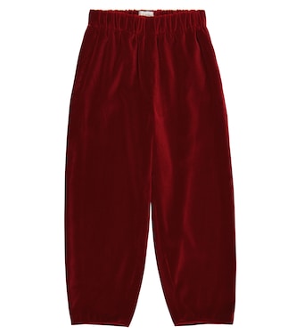 Velvet wide-leg pants | Il Gufo
