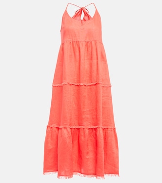 Moroccan Sands linen maxi dress | Heidi Klein