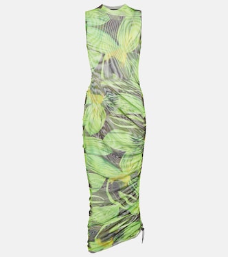 Abito midi Heatwave in mesh con stampa | Louisa Ballou