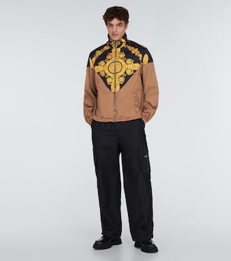 Bomberjacke Maschera Baroque aus Satin | Versace
