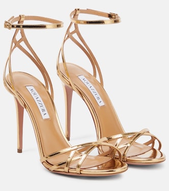 Sandalen All I Want aus Metallic-Leder | Aquazzura