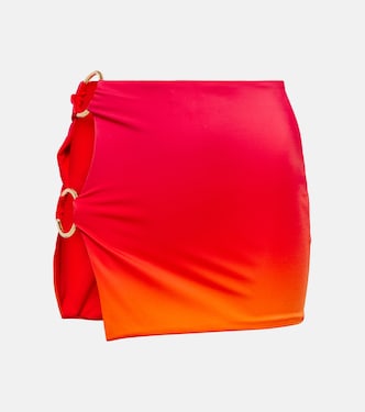 Double Ring printed miniskirt | Louisa Ballou