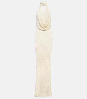 Sequined halterneck maxi dress | Aya Muse