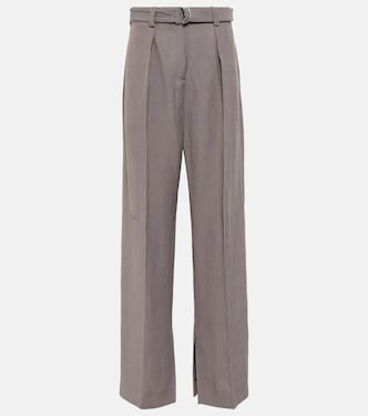Pantalon à taille haute en toile | Jil Sander