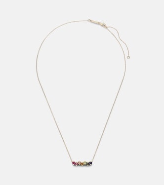 Halskette aus 14kt Gelbgold mit Edelsteinen | Suzanne Kalan