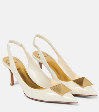 Slingback-Pumps One Stud aus Lackleder | Valentino Garavani