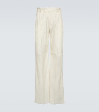 Pantalones anchos de sarga con tiro medio | Amiri