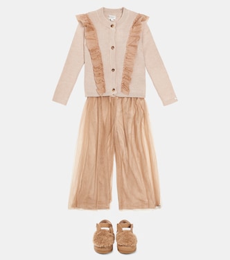 Pantaloni a gamba larga Findu in tulle | Donsje