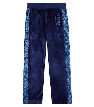 Pantalones deportivos Barocco de terciopelo | Versace Kids
