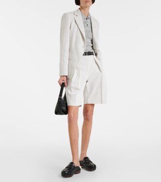 Bermuda in cotone e lino | Brunello Cucinelli