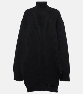 Jersey de cuello alto de lana acanalado | Jil Sander