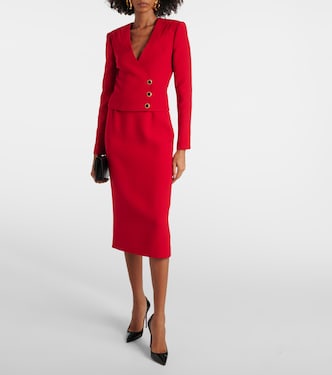 Pleated wool blazer | Alessandra Rich