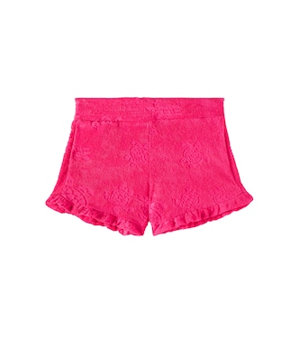 Jacquard ruffled cotton terry shorts | Vilebrequin Kids