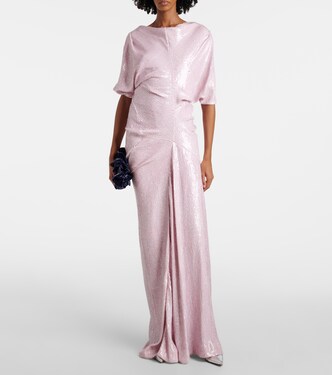 Abito lungo con paillettes | Dries Van Noten