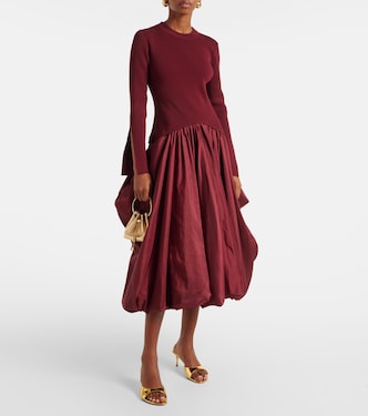 Abito midi Kenlie in raso e jersey | Simkhai
