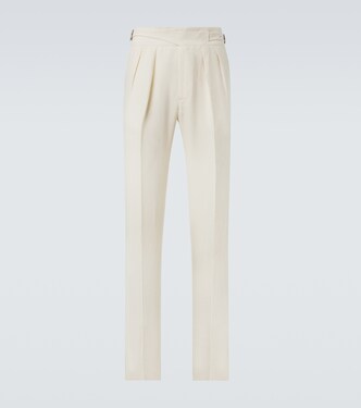 Manny linen slim pants | Rubinacci