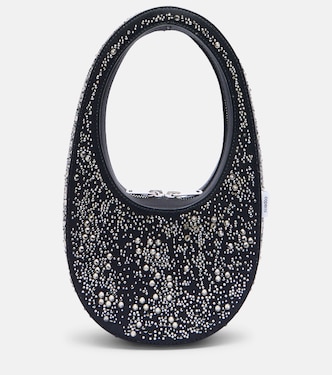Swipe crystal-embellished tote bag | Coperni