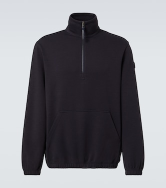 Cotton-blend half-zip sweatshirt | Moncler