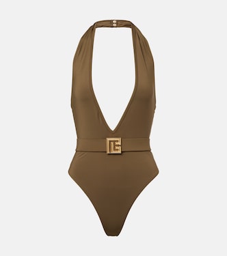 Belted swimsuit | Balmain