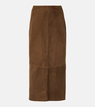 Gonna a tubino in suede | Vince