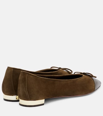 Gioia suede and leather ballet flats | Aquazzura