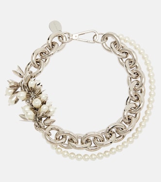 Embellished faux pearl necklace | Simone Rocha