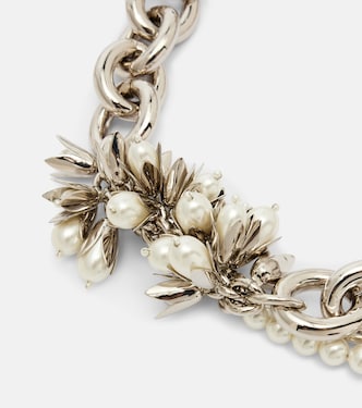 Embellished faux pearl necklace | Simone Rocha
