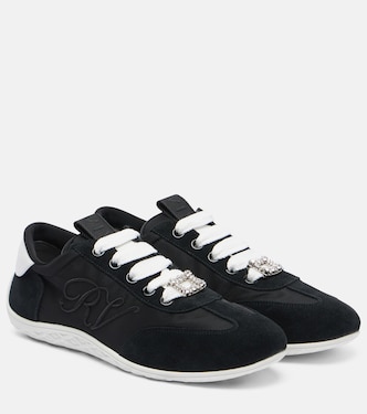 Sneakers Viv Low in raso con pelle | Roger Vivier