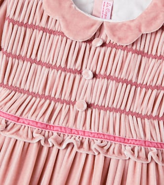 Lurdes shirred velvet dress | La Coqueta
