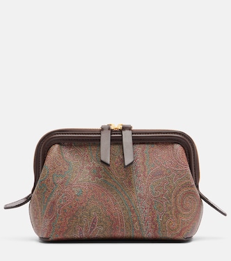 Arnica paisley canvas jacquard clutch | Etro