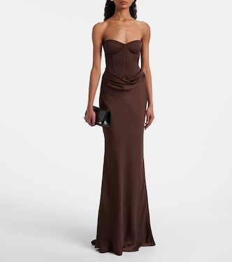 Robe longue en satin | Rotate