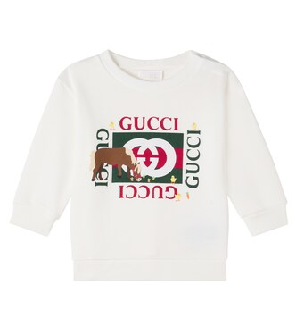 x Euan Roberts Baby printed cotton jersey sweatshirt | Gucci Kids
