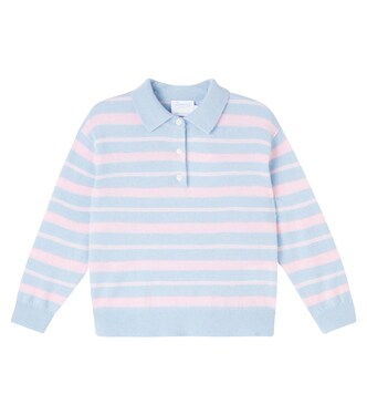 x Guest in Residence Louie striped cashmere polo sweater | Bonpoint