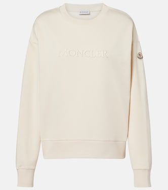 Logo cotton jersey sweatshirt | Moncler