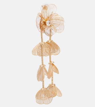 Embellished floral drop earrings | Self-Portrait