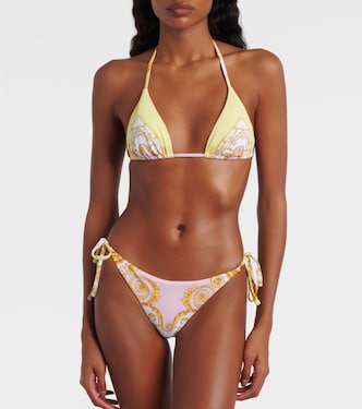 Barocco triangle bikini bottoms | Versace